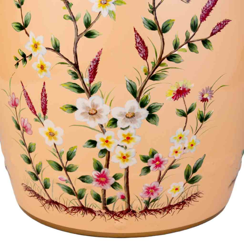 Table d’appoint en céramique orange pêche 33x44,5 cm Arocia  - 5
