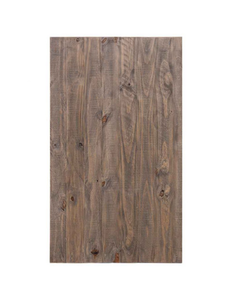 Table basse bois brun 4 tiroirs 120x70x45 cm Ozanio  - 6
