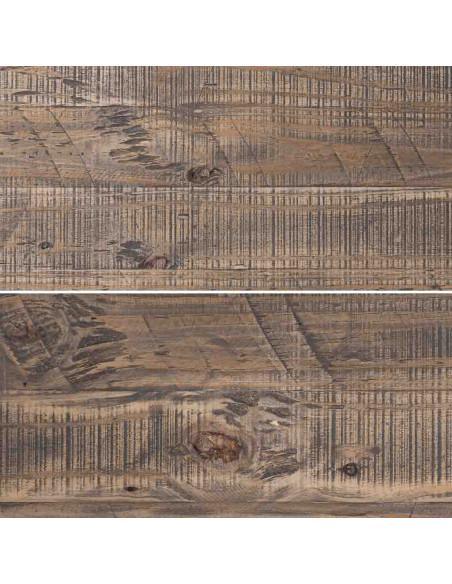 Console d’entrée bois brun 3 tiroirs 120x40x78,5 cm Ozanio  - 8