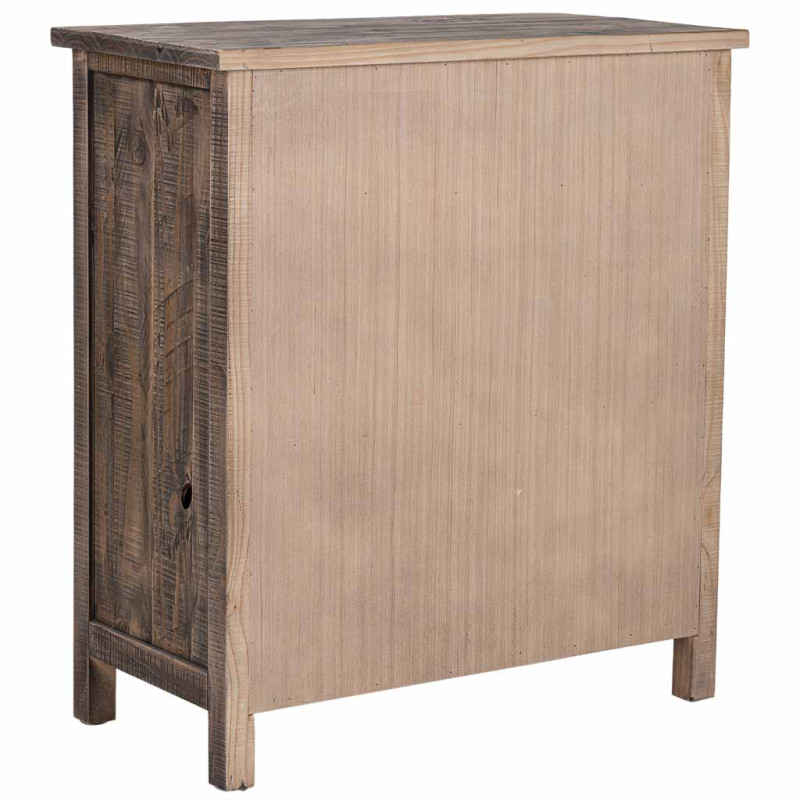 Petit buffet bois brun 80x40x89 cm Ozanio  - 4