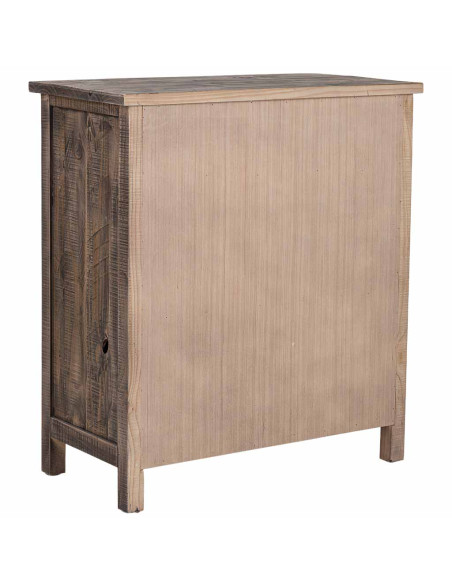 Petit buffet bois brun 80x40x89 cm Ozanio  - 4