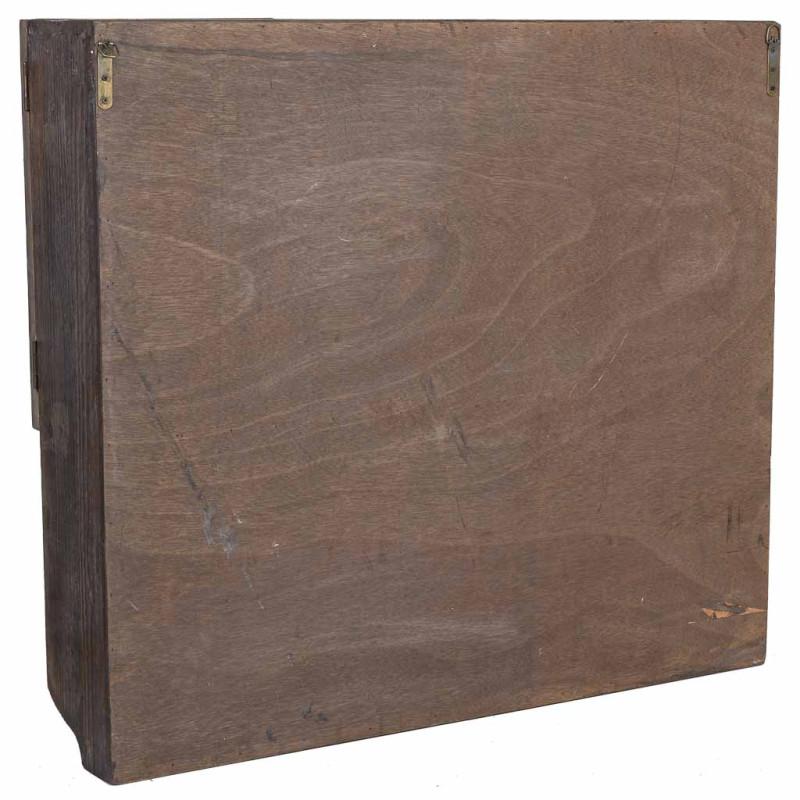 Meuble mural cuisine bois brun 89,5x19x79 cm Luziro  - 4