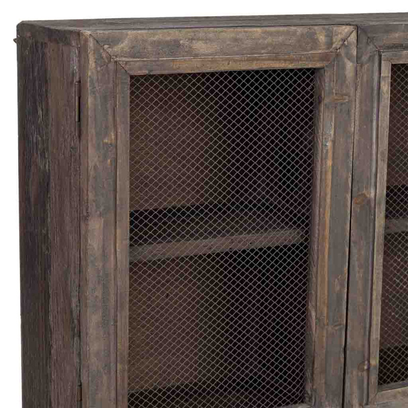 Meuble mural cuisine bois brun 89,5x19x79 cm Luziro  - 7