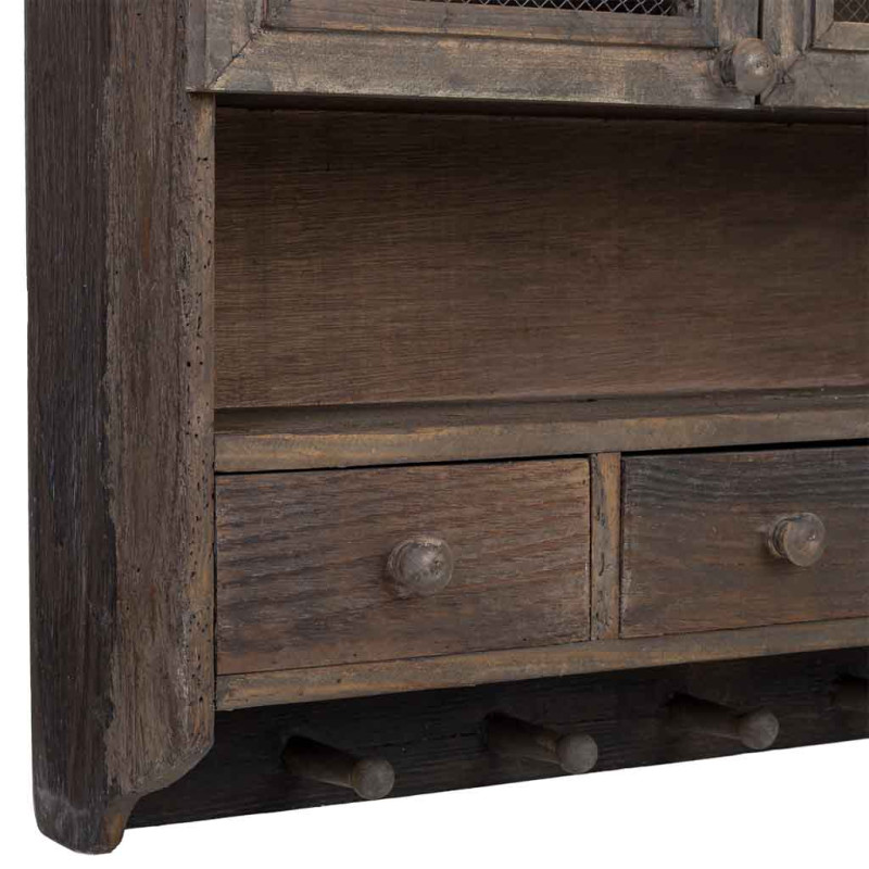 Meuble mural cuisine bois brun 89,5x19x79 cm Luziro  - 8