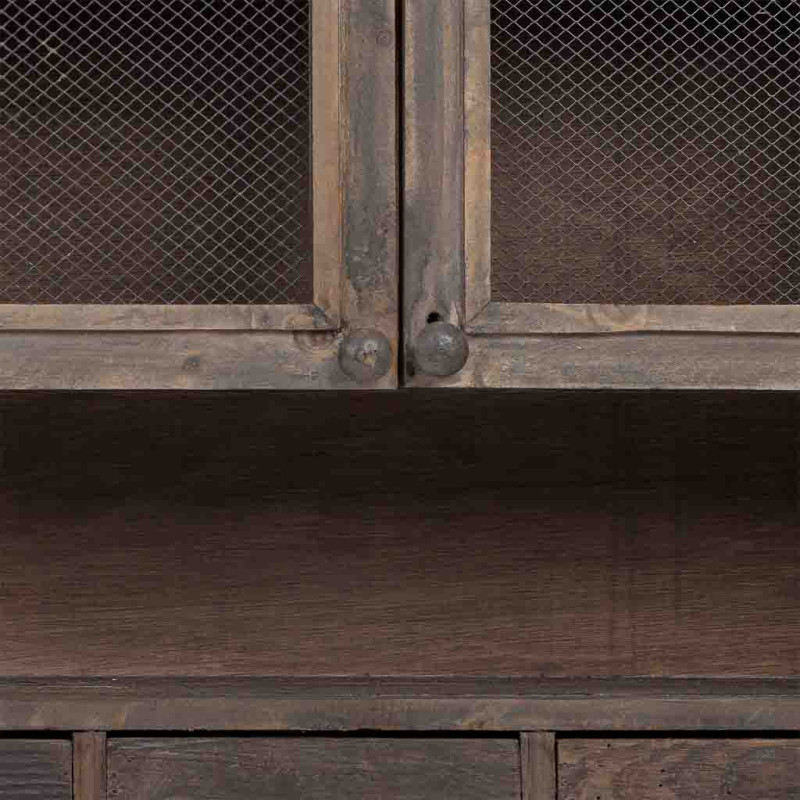 Meuble mural cuisine bois brun 89,5x19x79 cm Luziro  - 9