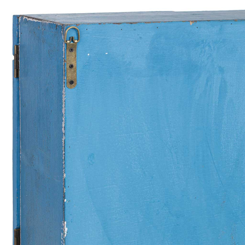 Meuble mural cuisine bleu canard en bois 89,5x19x79 cm Luziro  - 11