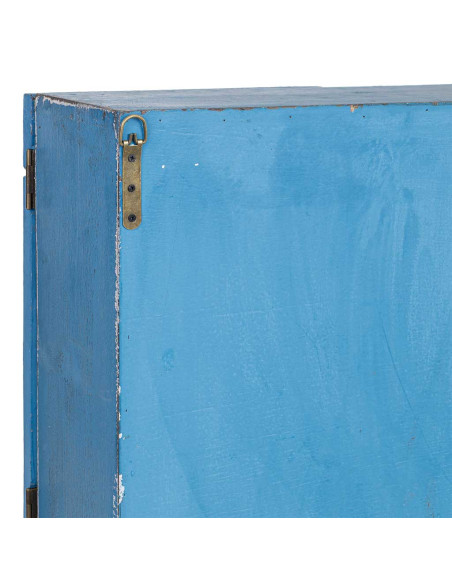Meuble mural cuisine bleu canard en bois 89,5x19x79 cm Luziro  - 11