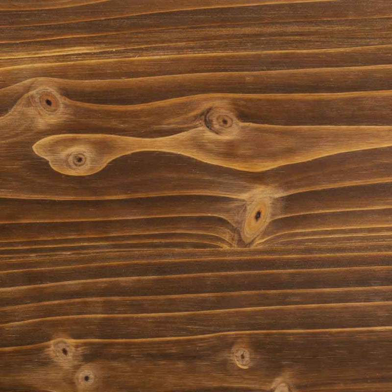 Desserte à roulettes bois brun et métal noir 98x34x94,5 cm Arolio  - 4