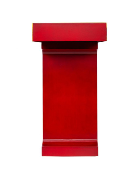 Console d’entrée rouge bordeaux laquée MDF 120x38x80 cm Nivira  - 5