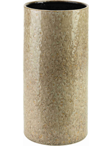 Vase beige en céramique 15,5x15,5x31 cm Zryzek  - 1