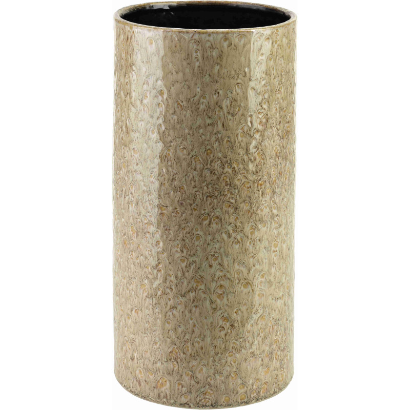 Vase beige en céramique 15,5x15,5x31 cm Zryzek  - 1