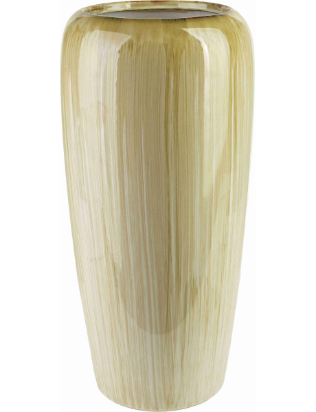 Vase haut beige crème en céramique 25x51 cm Kremik  - 1