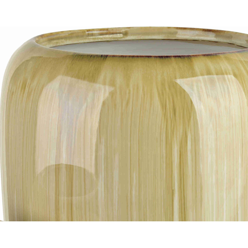 Vase haut beige crème en céramique 25x51 cm Kremik  - 3