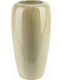 Vase haut beige crème en céramique 22x40 cm Kremik