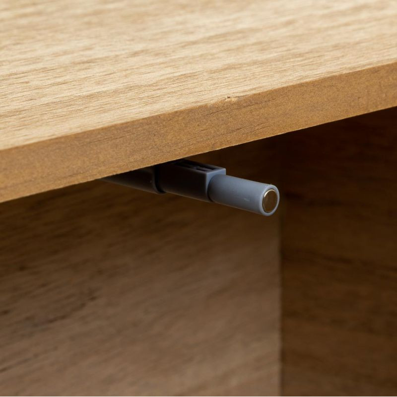 Meuble TV bohème en bois naturel et corde tressée 130x36x45 cm Marena  - 6