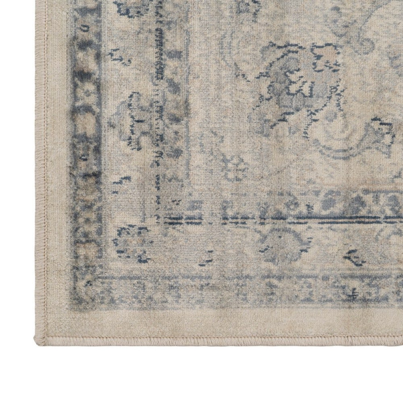 Tapis vintage gris clair en viscose 160x230 cm Pareno  - 5