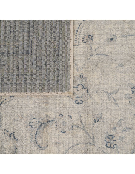 Tapis vintage gris clair en viscose 160x230 cm Pareno  - 6