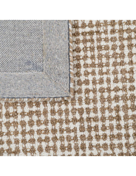Tapis en laine beige tissé à la main 200x300 cm Orviro Ixia - 7