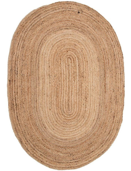 Tapis ovale en jute naturel 160x230 cm Bravio Ixia - 1