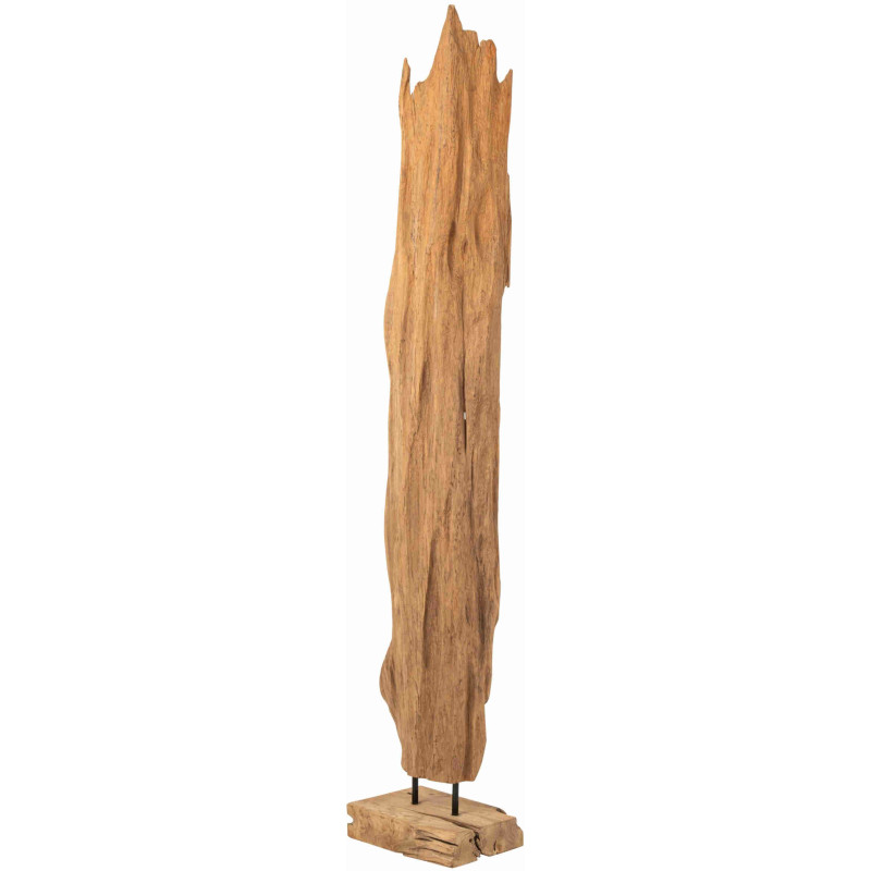 Grande sculpture en teck naturel sur socle 183 cm Ijfek J-Line - 3