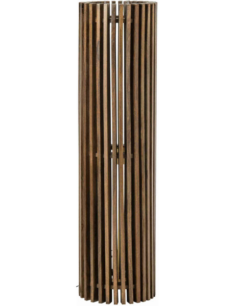 Lampadaire en manguier brun chocolat ajouré 122 cm Bosik J-Line - 1