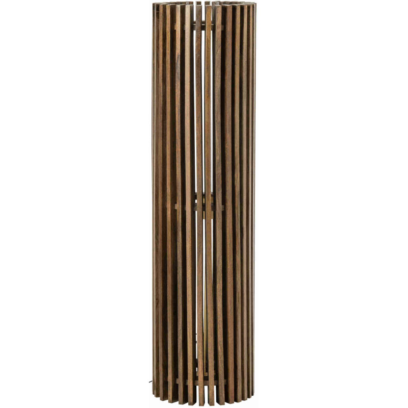 Lampadaire en manguier brun chocolat ajouré 122 cm Bosik J-Line - 1