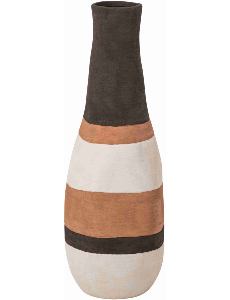 Grand vase en grès rayé 58,5 cm Gawun J-Line - 1