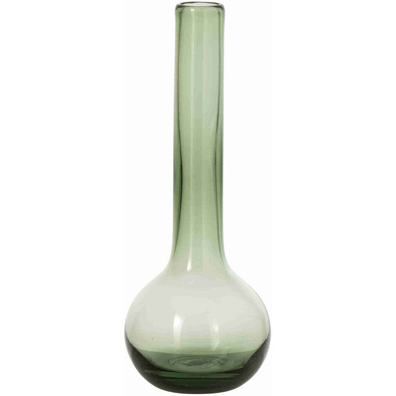 Vase soliflore en verre vert 38,5 cm Aawun J-Line - 1