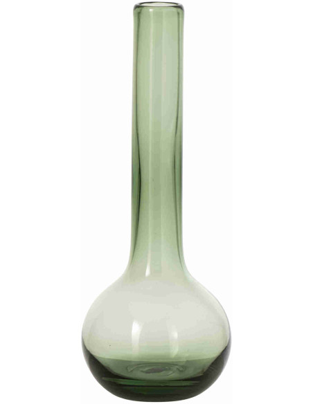 Vase soliflore en verre vert 38,5 cm Aawun J-Line - 1