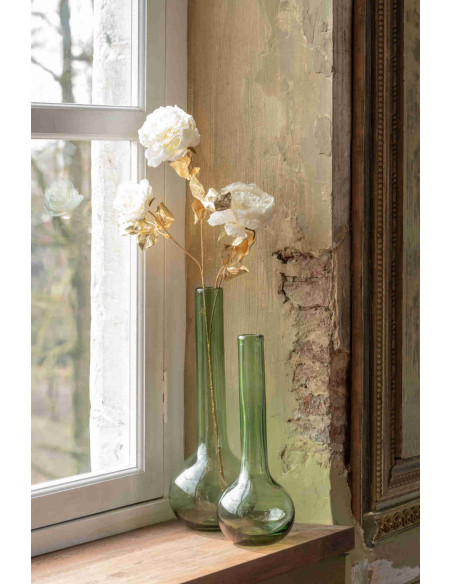 Vase soliflore en verre vert 38,5 cm Aawun J-Line - 2