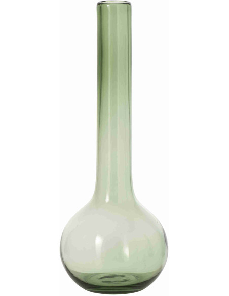 Vase soliflore en verre vert 46,5 cm Aawun J-Line - 1