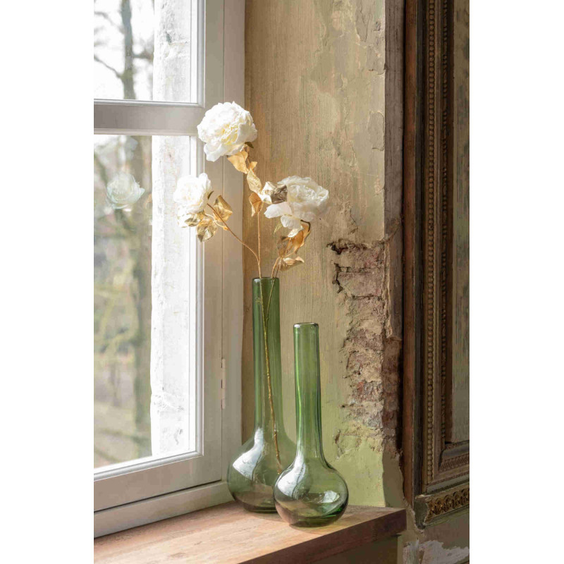 Vase soliflore en verre vert 46,5 cm Aawun J-Line - 2