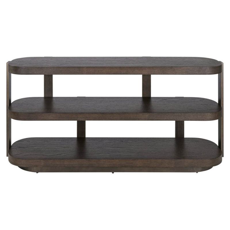 Console 3 niveaux bois brun et métal bronze 160x40x75 cm Ellington Richmond Interiors - 2