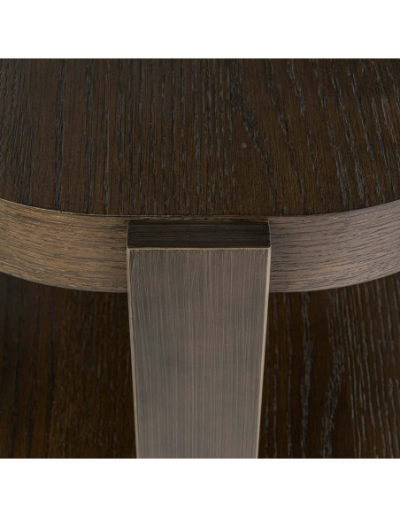 Console 3 niveaux bois brun et métal bronze 160x40x75 cm Ellington Richmond Interiors - 6