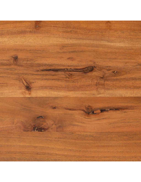 Table basse organique en acacia massif brun miel 130x80 cm Jipur  - 6