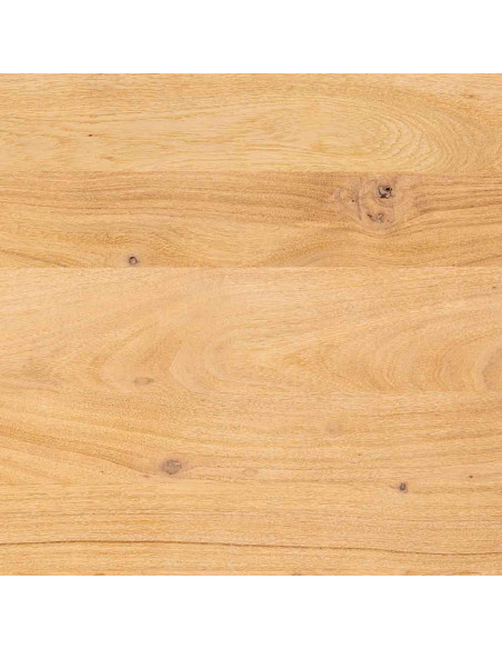 Table basse industrielle acacia massif doré et métal noir 140 cm Fameo  - 6
