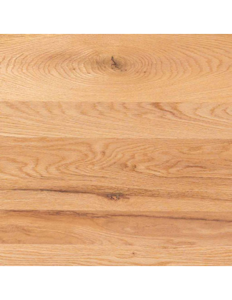 Table à manger industrielle bois naturel et métal noir 200 cm Fameo  - 7