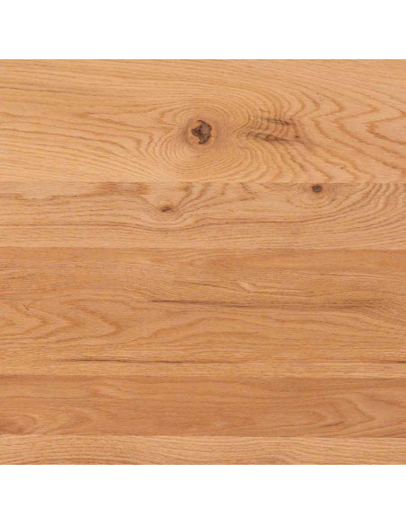 Table à manger industrielle bois naturel et métal noir 200 cm Fameo  - 8