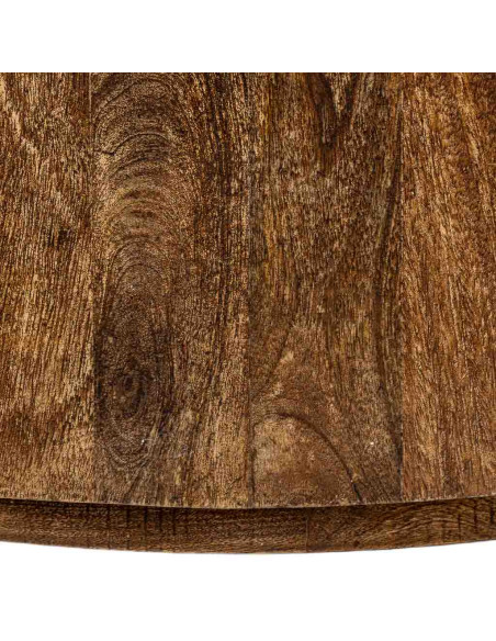 Table basse ronde en manguier massif brun 95 cm Benae  - 5