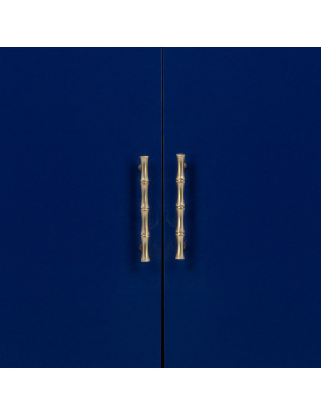 Buffet 4 portes bleu roi laqué Art déco 178,5 cm Vamau  - 5