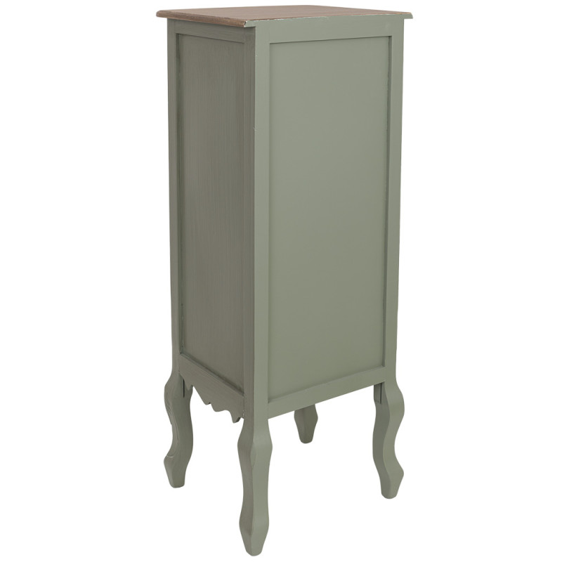 Chiffonnier étroit 4 tiroirs vert sauge 99 cm Lesoa  - 4