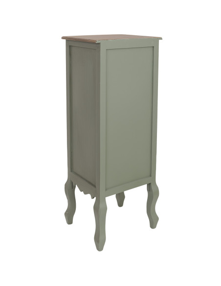 Chiffonnier étroit 4 tiroirs vert sauge 99 cm Lesoa  - 4