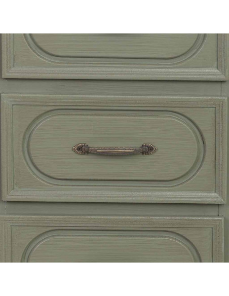 Chiffonnier étroit 4 tiroirs vert sauge 99 cm Lesoa  - 6