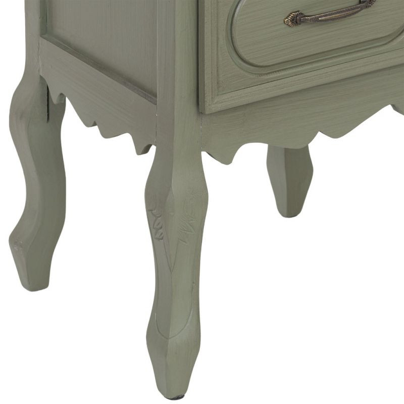 Chiffonnier étroit 4 tiroirs vert sauge 99 cm Lesoa  - 8