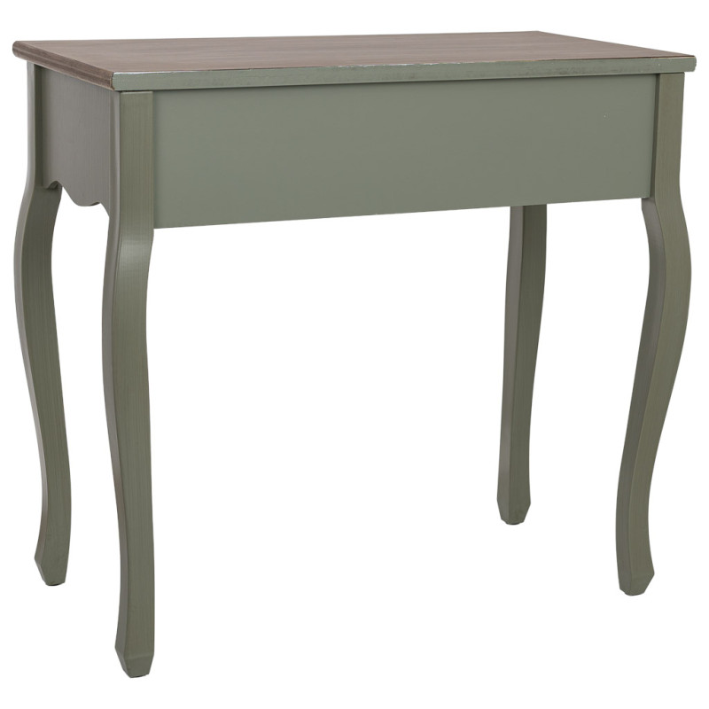 Console d'entrée vert sauge 2 tiroirs 80 cm Lesoa  - 4