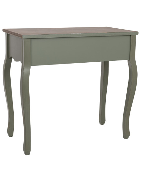 Console d'entrée vert sauge 2 tiroirs 80 cm Lesoa  - 4