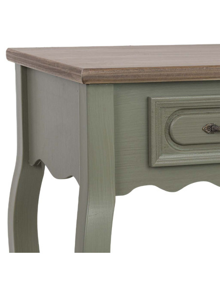 Console d'entrée vert sauge 2 tiroirs 80 cm Lesoa  - 7