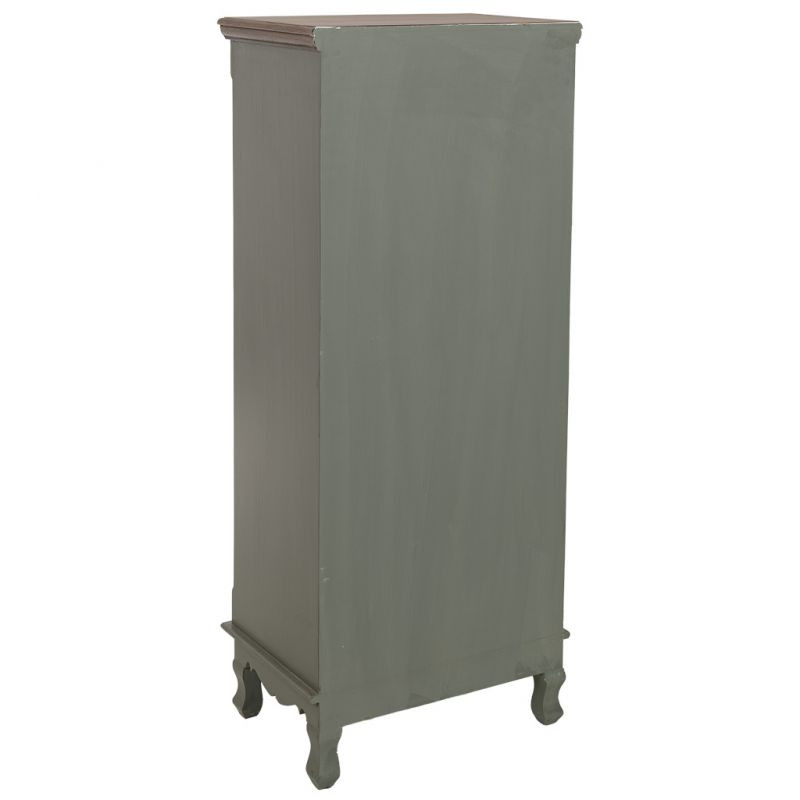 Vitrine étroite vert sauge 1 porte vitrée 48 cm Lesoa  - 4