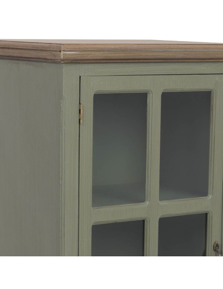 Vitrine étroite vert sauge 1 porte vitrée 48 cm Lesoa  - 8