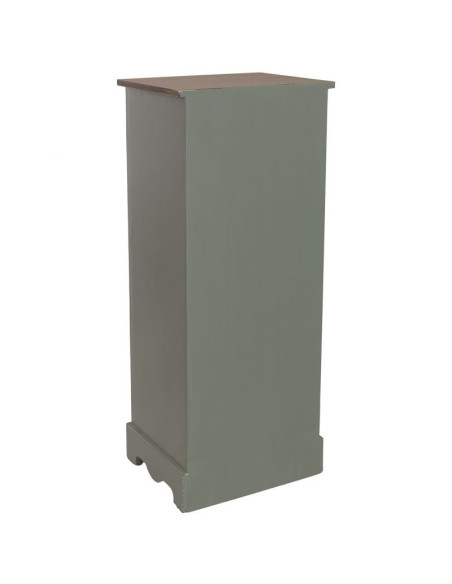 Petite vitrine vert sauge 2 tiroirs 32 cm Lesoa  - 4